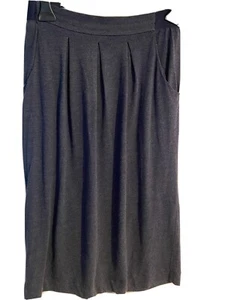 Skirt Nice Things Navy Blue Jersey M 12 Pockets Midi - Picture 1 of 6