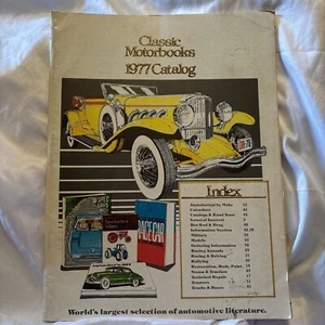 CLASSIC MOTORBOOKS 1977 CATALOG For Books Military Vehicle Tractor Race Car Auto - Picture 1 of 9