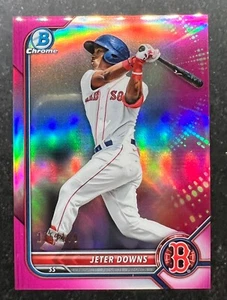 2022 Bowman Chrome Prospects Fuchsia Refractor Jeter Downs #116 135/199 - Picture 1 of 2