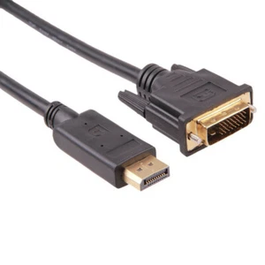 DisplayPort DP to DVI Male to Male Adapter Cable Cord Convertor 3Ft 1M - Picture 1 of 5