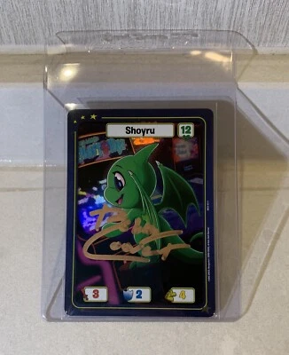 Neopets Battledome TCG Shoyru Foil GenCon Exclusive Promo SIGNED x BOBBY COOVERT - Image 1 of 4