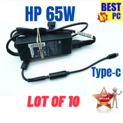 LOT10 Lenovo 65W USB-C Type-C Laptop Charger Power Supply Adapter ADLX65YLC3A - Image 1 of 4