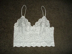 NEW: Petite Size: 12. Cheeky Stylish All Chic WHITE Lace, Half Cami Singlet - Picture 1 of 3