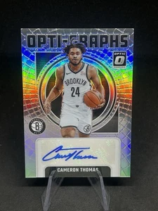 Optigrafías de plata Panini Optic Cameron Thomas 2024-25 AUTO/49 redes #og-thm - Imagen 1 de 2