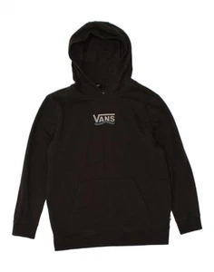 VANS Womens Graphic Hoodie Jumper UK 16 Large Black Cotton MD11 - Picture 1 of 3