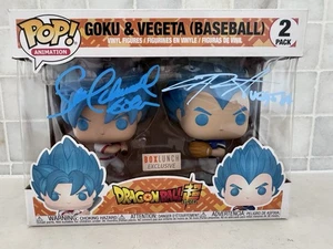 Funko de béisbol Goku & Vegeta 2 firmado por Sean Schemmel Chris Sabat BAS Beckett certificado de autenticidad - Imagen 1 de 12