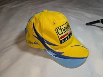 Gorra ajustable amarilla Bobby Labonte #43 Cheerios Racing bandera a cuadros NASCAR Foto 1 de 4