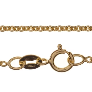 9 ct Gold Chain Necklace Mini Rolo Belcher 375 - 1.2mm - Choose your length - Picture 1 of 18