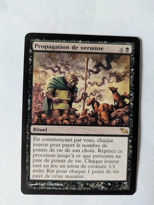 French Plague of Vermin Shadowmoor MTG NM Free shipping with tracking - Image 1 of 2