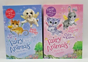 Fairy Animals Misty Wood Lily Small 2 Books in 1 Hardcover Chloe Bella Mia Paddy - Picture 1 of 3