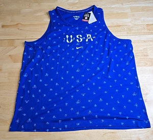 Camiseta sin mangas Nike Team USA Muscle para hombre nueva con etiquetas talla grande FN0879-417 - Imagen 1 de 6