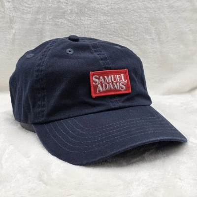 Samuel Adams Beer Hat Navy Blue 100% Cotton Adjustable Dad Cap Embroidered Logo - Image 1 of 4