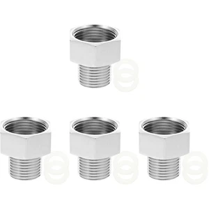 4 Count Gewindeadapter Wasserhahn-Schlauchadapter Für Waschbecken - Bild 1 von 12