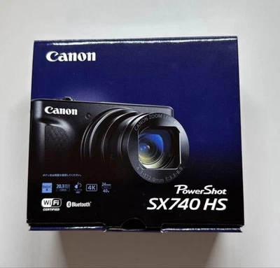 1day ship【TOP MINT】Canon PowerShot SX740 HS Digital Camera Black from Japan - Image 1 of 4