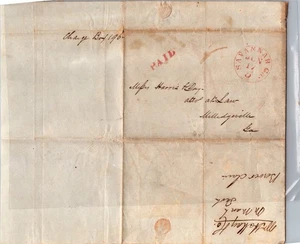 PATH DE ORO: CUBIERTA PLEGADA TEMPRANA DE EE. UU. 1896 PAGADA, SAVANNAH, GA.W/CARTA CV880_P17 - Imagen 1 de 2