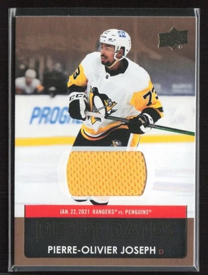 2021-22 Upper Deck Series 1 - Debut Dates Pierre-Olivier Joseph #DD-10 - Image 1 of 2