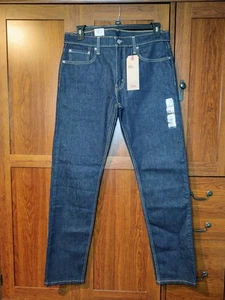 Jeans Levi's 502 Taper Uomo Dk Wash Elasticizzato 33X34 MA Misure 34X33 Foto Nuovo con etichette - Foto 1 di 15
