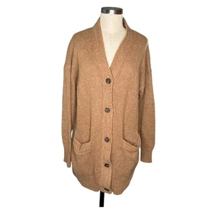 JENNI KAYNE hellbraune Landhaus Strickjacke Pullover Damen Gr. XXS Oversize Strick - Bild 1 von 8