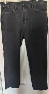 Bonobos Jeans Men’s 38 X 32 Med. Black Mid Rise Straight Leg Stretch Cotton Slim - Picture 1 of 9