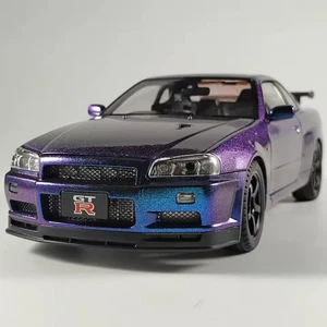 Nissan Skyline GTR R34 | 1:18 | Modellino auto pressofuso Fast & Furious viola - Foto 1 di 8