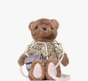 Kate Spade Teddy Bear Backpack Purse Holiday Novelty Shoulder Crossbody Bag NWT - Picture 1 of 6