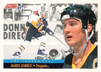 1991-92 Score American #335 Mario Lemieux - Image 1 of 2