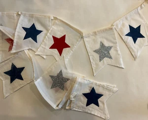 Pottery Barn Kids 4th of July Stars and Glitter Garland - Picture 1 of 1