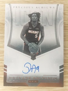 2020-21 Recon Basketball Precious Achiuwa RC PRIVATE SIGNINGS ICON #PSI-PAC Heat - Picture 1 of 2