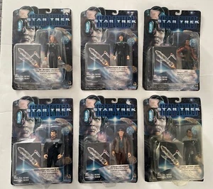 Star Trek First Contact 1996 Playmates Lot Of 6- Riker, Crusher, LaForge, Troi - Picture 1 of 15