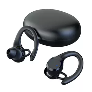 New Bluetooth 5.2 Headset Wireless Earbud Earphones Stereo Headphones Ear Hook - Picture 1 of 11