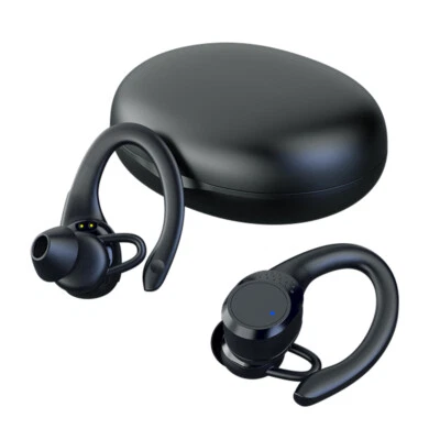 New Bluetooth 5.2 Headset Wireless Earbud Earphones Stereo Headphones Ear Hook - Image 1 of 4