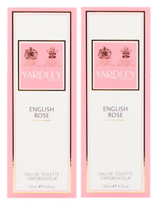 Yardley London Eau De Toilette Spray for Women English Rose 4.2 Oz Set of 2