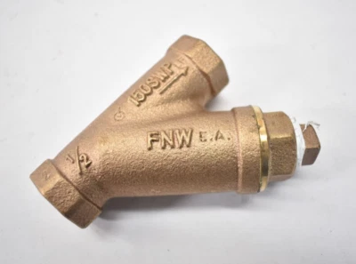 FNW Y Pattern Swing Check Valve Bronze 1/2" 150# SWP 400 WOG 1242 Figure - Image 1 of 4