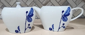 Mikasa True Blue Floral Zucker & Milchkännchen Set - Bild 1 von 10
