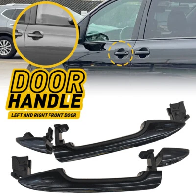 Черная передняя левая правая дверная ручка для Toyota Sienna 2011-2016 годов выпуска - Изображение 1 из 4