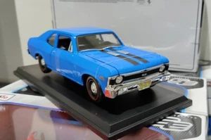 Maisto 1/18 scale 1970 Chevrolet Nova SS Coupe Blue 1:18 Diecast Car - Picture 1 of 5