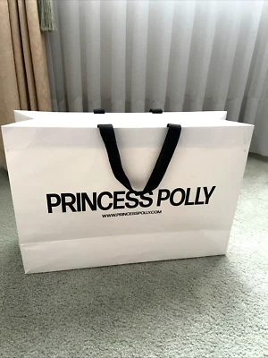 PRINCESS POLLY XXL GIANT SIZE SHOPPING / GIFT BAG WIDE! PAPER 19.5"X 13.5" H X6" - Image 1 of 4