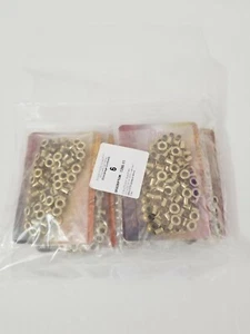 Pack of 6 Eyelets Brass Plate 100/pk 3/16 inch Tandy Leather 1286-11 - Picture 1 of 3