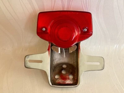 70-71 Honda CB750 Bracket & Tail Light. CB750 K1 TailLight Bracket License Plate - Image 1 of 4