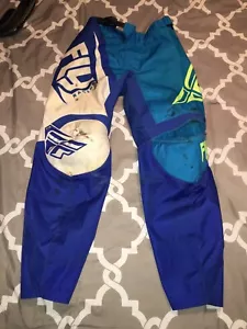Fly Racing F-16 Motocross Racing Pants Size 26” Waist Youth - Picture 1 of 14