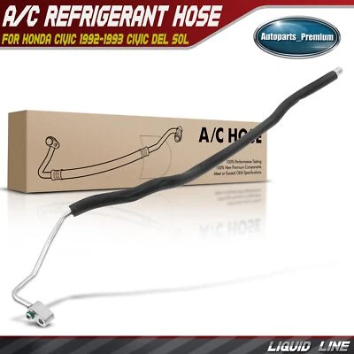 A/C Refrigerant Hose Liquid Line for Honda Civic 1992-1993 Civic del Sol 93-94 - Image 1 of 4