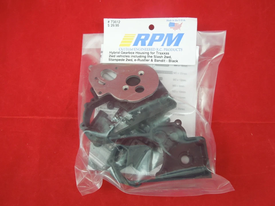RPM TRANSMISSION BLACK TRANSMISSION GEARBOX TRAXXAS STAMPEDE RUSTLER SLASH 73612 - Image 1 of 1