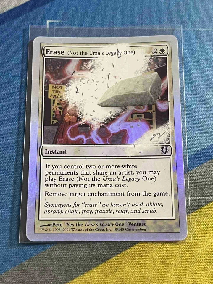 Magic the Gathering MTG Unhinged ERASE Foil - Image 1 of 1