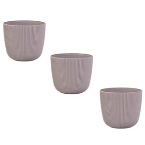 3x Flieder Pflanztopf rund mit Drainagesystem Übertopf Blumentopf Ø 10 cm - Bild 1 von 6