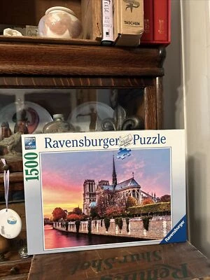 Ravensburger Picturesque Notre Dame 1500 Piece Jigsaw Puzzle Church Cathedral - Image 1 of 2