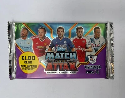 Premier League Barclays Kartenspiel 2015/16 Match Attax Trading 10 Spieler pro Packung - Bild 1 von 2