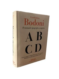 BODONI, IL MANUALE TIPOGRAFICO COMPLETO, TASCHEN - Foto 1 di 1