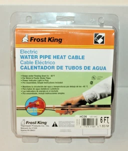 Cable de calor para tubería de agua eléctrica Frost King 6 pies HC06 - Imagen 1 de 6