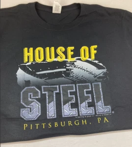 House of Steel T-Shirt Pittsburgh PA schwarz Größe L | Fußball  - Bild 1 von 3