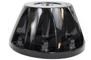 Rear Center Hubcap Black Chrome ABS for 2011-Newer GMC/Chevy 3500HD Dually - Picture 1 of 2